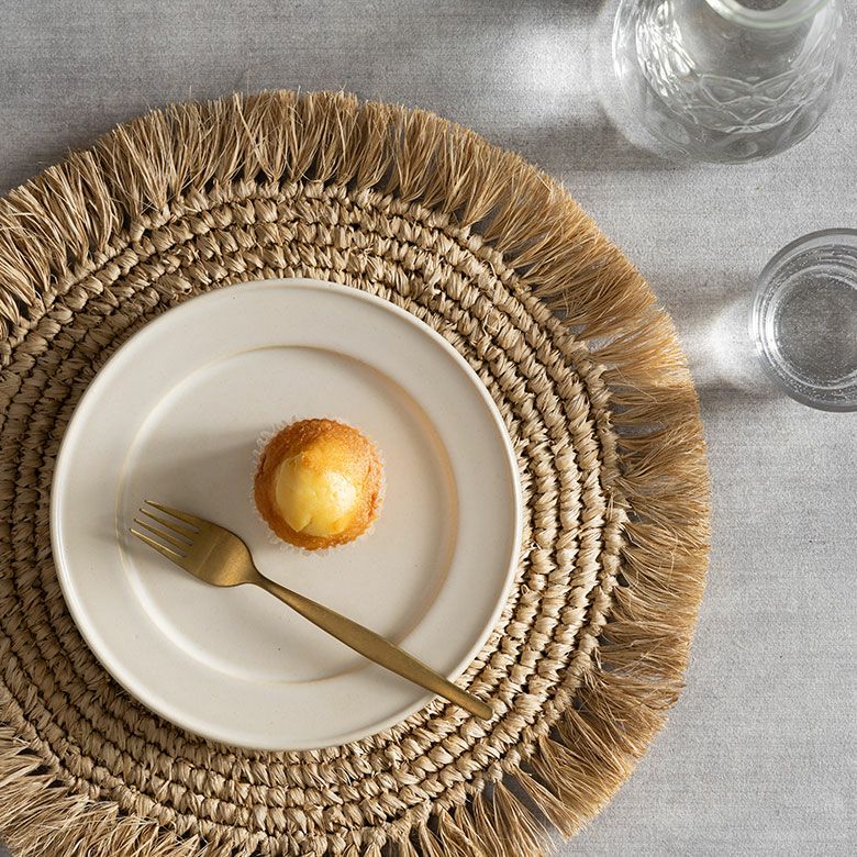 ランチョンマットラフィアラウンド円形丸プレースマット約W38cmD38cmH1cmランチマットプレイスマットディスプレイマットマットナチュラルグレーフリンジリゾートインテリアキッチン雑貨おしゃれ北欧リゾート雑貨インテリア南国西海岸[14092]