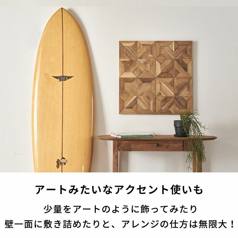 ウォールパネル 壁材 10枚 天然木 木製 木材 チークウッド 約 W 30cm D