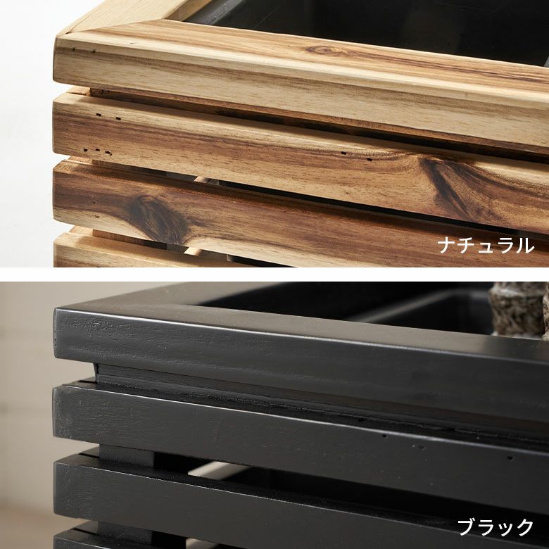プランターカバー プランターボックス 木製 ウッド 天然木 アカシア M