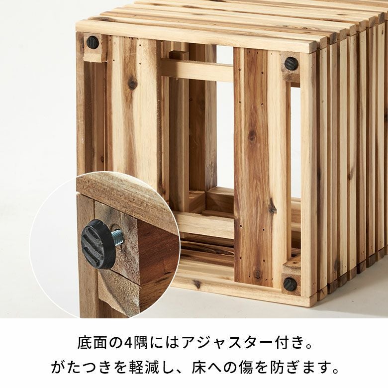 プランターカバープランターボックス木製ウッド天然木アカシアMサイズ7号用インナーポット付き底穴なし約W39.5cmD39.5cmH39cm正方形鉢カバー植木鉢カバーテラス玄関リビングTRUNKトランクおしゃれ北欧リゾート雑貨インテリア西海岸[51363]