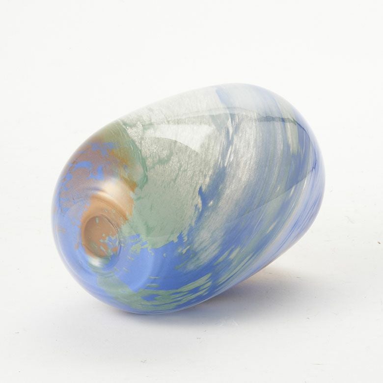 フラワーベース花瓶花びん水入れ可マーブルショート約W11cmD11cmH16cmガラス花器一輪挿し花入れ生花花入置き物オブジェフェイクグリーンフラワーアレンジメントフラワーベースおしゃれ北欧リゾートカラフルインテリア雑貨西海岸風[94810]