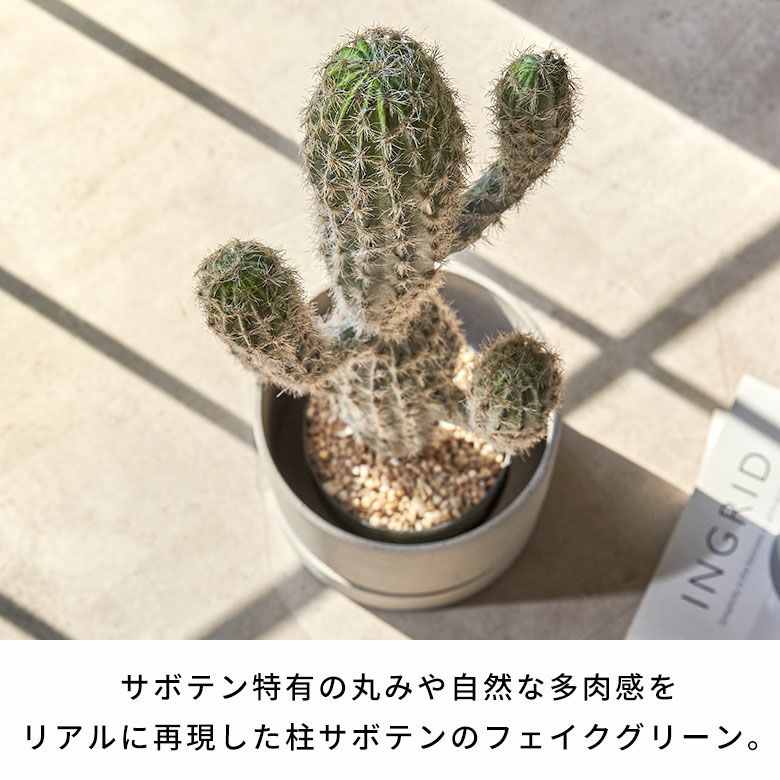 水やりの要らないリアルな造花 柱サボテンのフェイクグリーン[94860