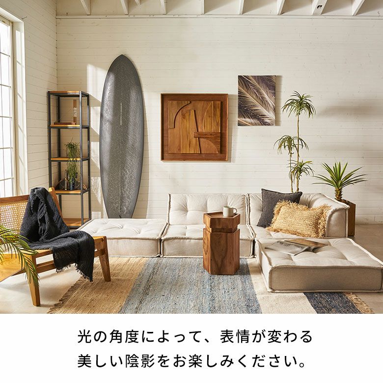 ウッドで作られた立体的なアート・木製ウォールデコレーション（3D