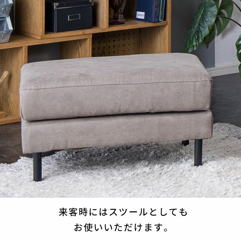2.5人掛けソファバスクヨーロピアングレー専用オットマン [94870-o-gy