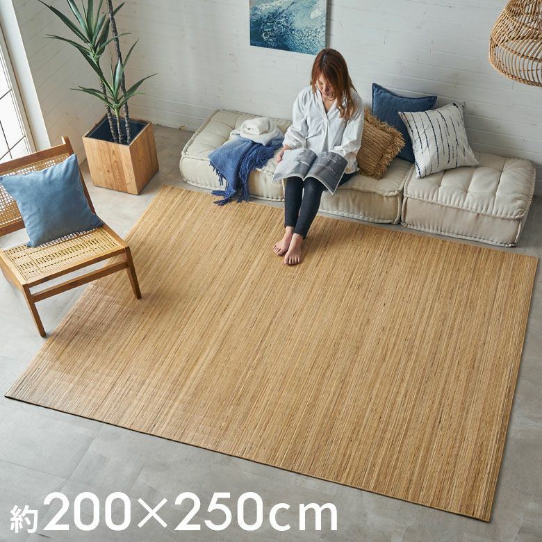 ラタンカーペット 約200×250cm