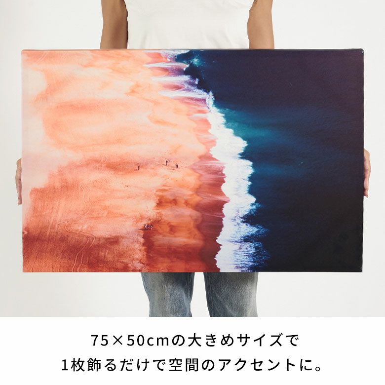 海と砂浜の“境界線”を切り取ったアートパネル「Sea Shore」[67221