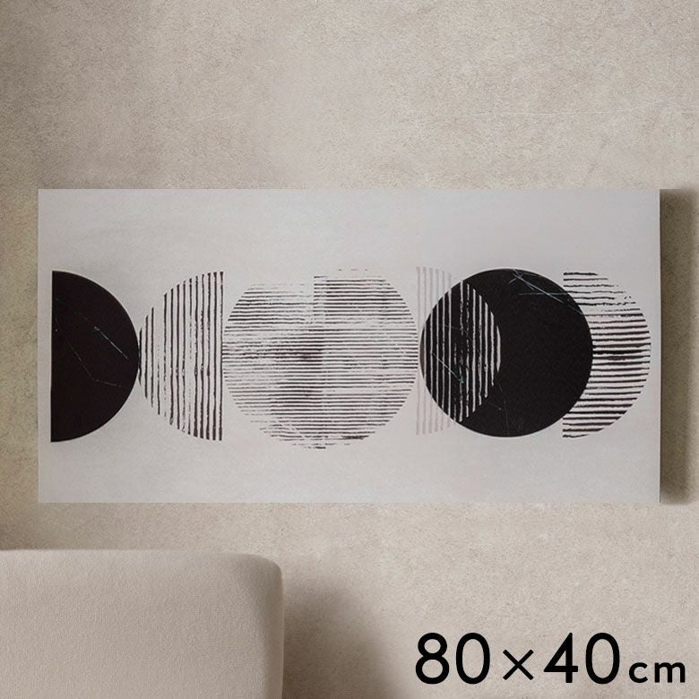 円の連なりが描く静かに巡る美しい“軌道”のアートパネル[Orbit][67224