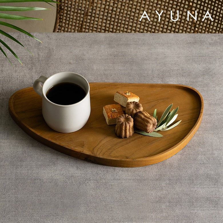 お盆・トレー｜籐ラタンや木製トレイ、来客時のテーブルコーデに