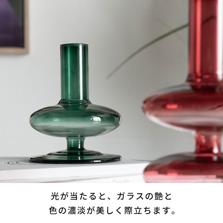 個性的なフォルムとポップなカラーが映えるフラワーベース[9495